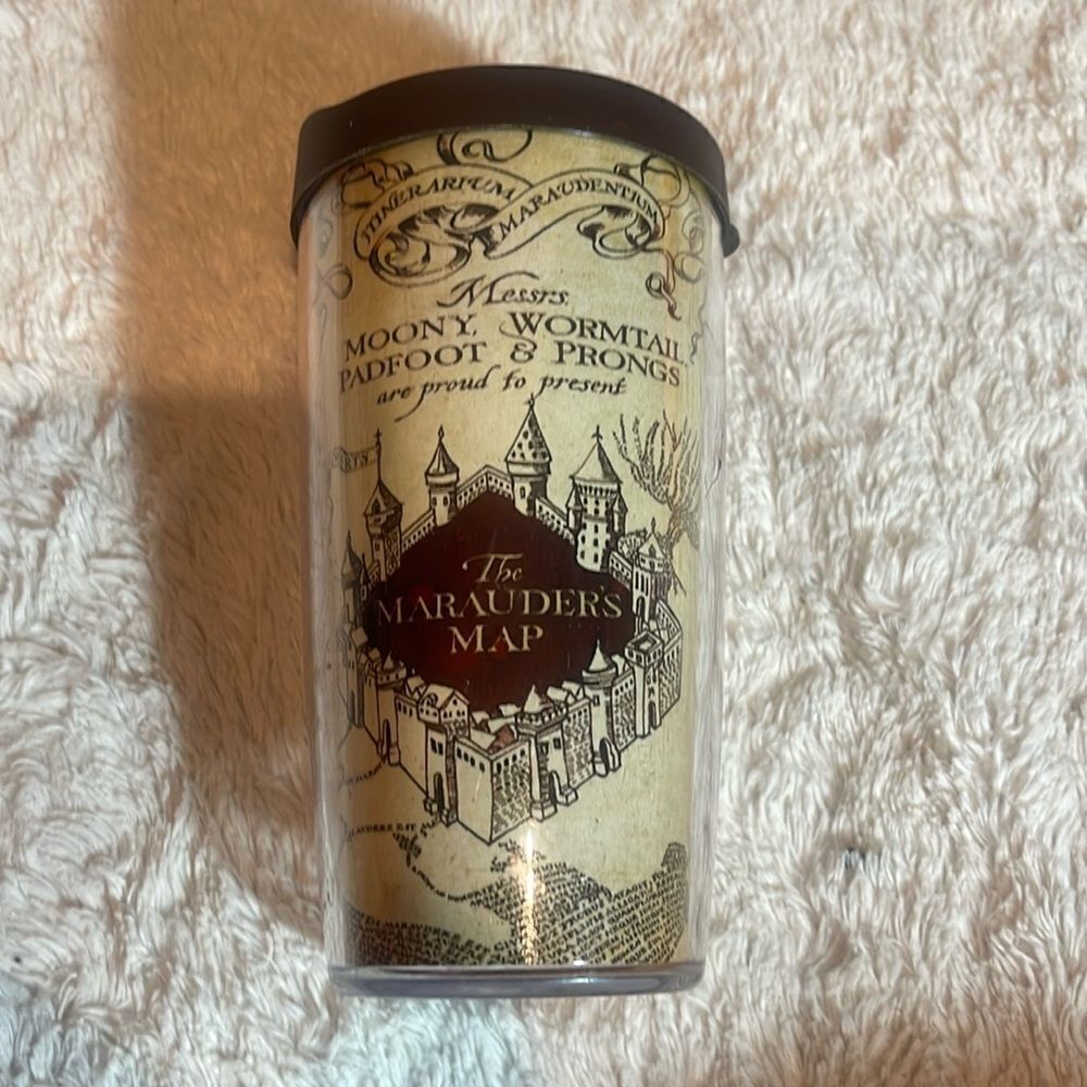 The Marauders map 16 ounce tervis tumbler with lid